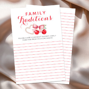 Cherry Pearl Baby shower Family Traditions spel