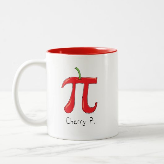 Cherry Pi Cute Wiskunde Pi Day Koffie Mok (Links)