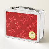 Cherry Pi Cute Wiskunde Pi Day Lunch Box (Achterkant)