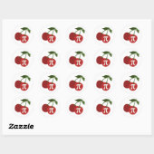 Cherry Pi Day Ronde Sticker (Vel)
