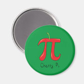 Cherry Pi mignonne Math Pi Day Magnet (Recto/Verso)