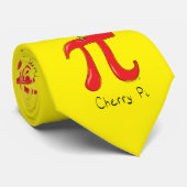 Cherry Pi Symbol Cute Wiskunde Teacher Stropdas (Opgerold)