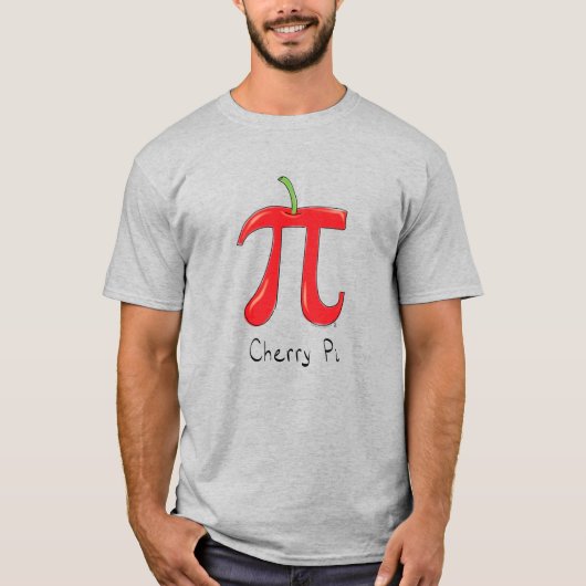 Cherry Pi Wiskunde Pi Day Mannen T-shirt (Voorkant)