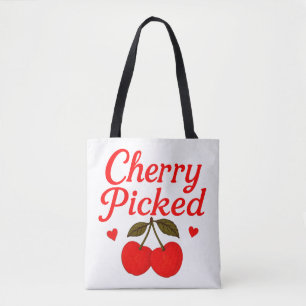 Cherry Picked Hearts Romantische Cottagecore  Draagtas