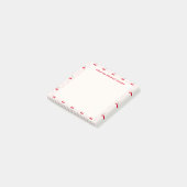 Cherry Picked Tasks Cute Border Sweetheart Glaze Post-it® Notes (Schuin)