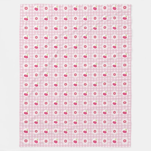 Cherry Picnic Fleece Blanket (Voorkant)