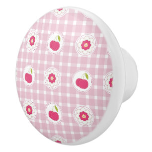 Cherry Picnic Knob Keramische Knop