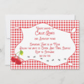 Cherry Picnic Uitnodiging (Voorkant)