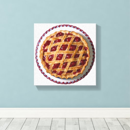 Cherry Pie Canvas Afdruk (Insitu (Houten vloer))