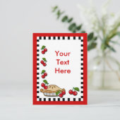 Cherry Pie Day Februari 20 Briefkaart (Staand voorkant)