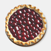 Cherry Pie en Fancy korst Magneet (Voorkant)