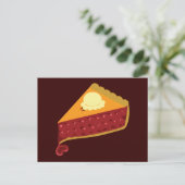 Cherry Pie Heart Briefkaart (Staand voorkant)