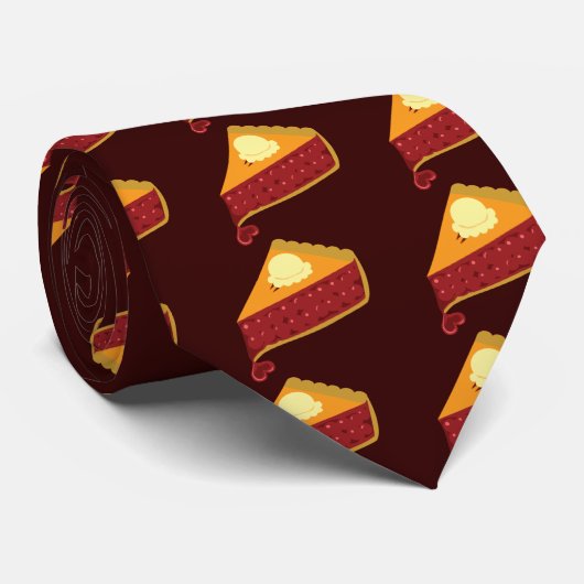 Cherry Pie Heart Stropdas (Opgerold)