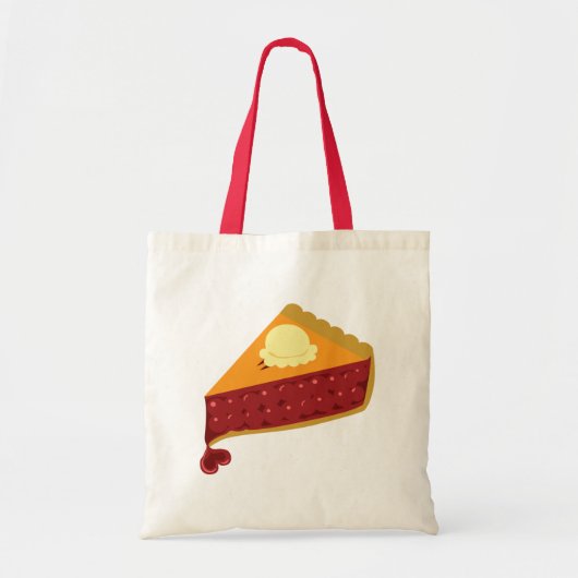 Cherry Pie Heart Tote Bag (Voorkant)
