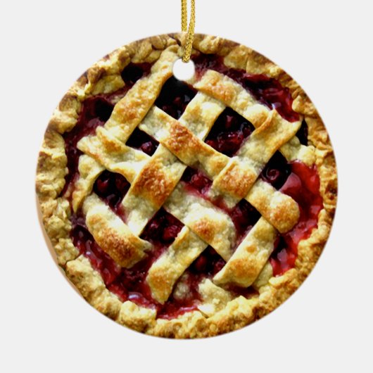 Cherry Pie Keramisch Ornament (Voorkant)
