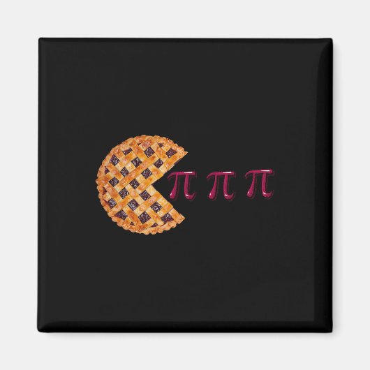 Cherry Pie Pi Dag 3.14 Symbool Wiskunde Geek Teach Magneet (Voorkant)