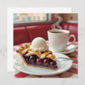 Cherry Pie, Vanilla Ice Cream & Koffie (Voorkant / Achterkant)