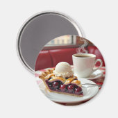 Cherry Pie, Vanilla Ice Cream & Koffie Magneet (Voorkant / Achterkant)