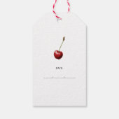 Cherry pie vulling label voor uw zelfgemaakte rece cadeaulabel (Achterkant)