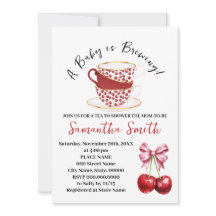 Cherry Pink Coquette Tea Baby shower