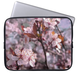 Cherry Plum Tree Roze Laptop Sleeve