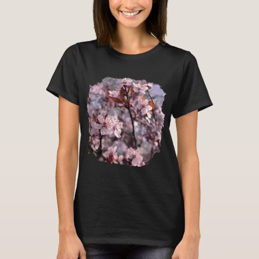 Cherry Plum Tree Roze T-shirt (Voorkant)