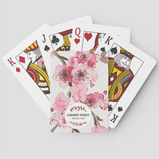 CHERRY POINT SPOUSE CLUB CARTES DE JEU (dos)