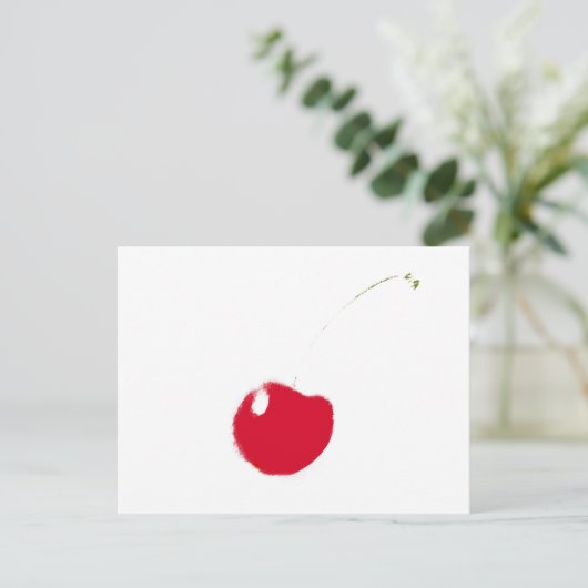 Cherry Pop Briefkaart (Staand voorkant)