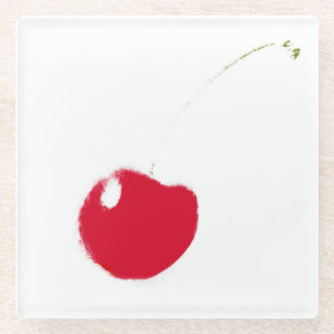 Cherry Pop Glazen Onderzetter