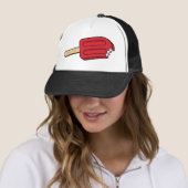 Cherry Popsicle Bite Me Casquette (blanc/noir) (En situation)