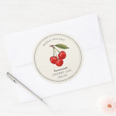 Cherry Preserve Simple Jar Label (Envelop)