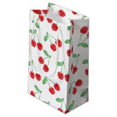 Cherry Print Klein Cadeauzakje (Achterkant Gekanteld)