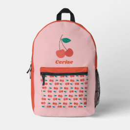 Cherry Printed Backpack Bedrukte Rugzak
