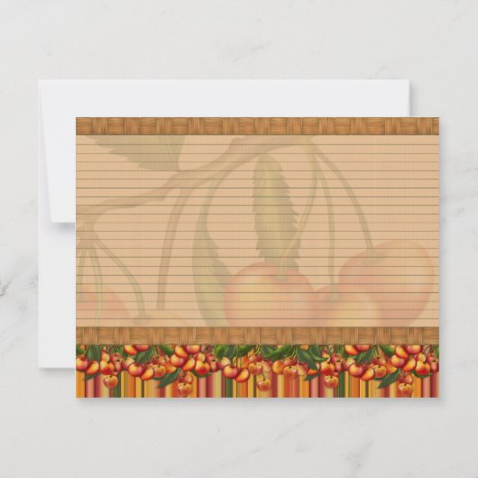 Cherry Recipe Kaarten (Achterkant)