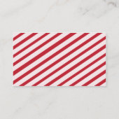 Cherry Red Carnival Stripes Registry Insert Kaart (Achterkant)