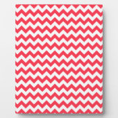 Cherry Red Chevron Zigzag Fotoplaat (Voorkant)