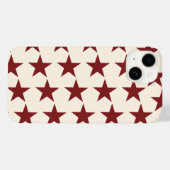 Cherry Red Chic esthetische ster Case-Mate iPhone Case (Achterkant (horizontaal))