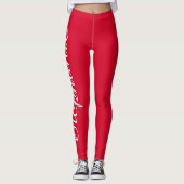 Cherry Red Custom Fashion / Leggings de Yoga avec (Devant)