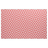 Cherry Red Geometric Deco Cube Pattern Stof (Fat Quarter)