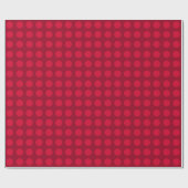 Cherry Red Polka stippen inpakpapier (Vlak)