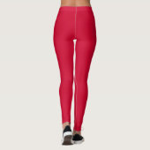 Cherry Red Professional Trendy Modern Minimalist Leggings (Achterkant)