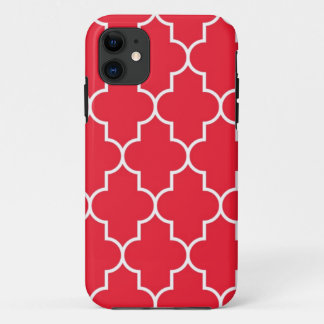 Cherry Red Quatrefoil iPhone 11 Hoesje