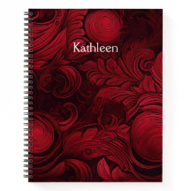 Cherry Red Swirl Vrouwelijk Gepersonaliseerd