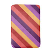 Cherry Red Violet Stripes Medium Bath Mat (Voorkant Verticaal)