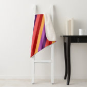 Cherry Red Violet Stripes Medium Sherpa Deken (In situ)