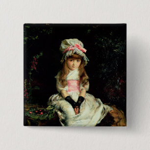 Cherry Ripe, 1879 Vierkante Button 5,1 Cm