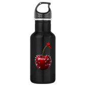Cherry Rock Stijl RVS Fles (Voorkant)