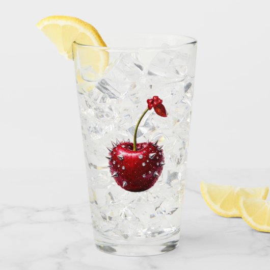 Cherry Rock Style Stainless Steel Flask Glas (Voorkant ijs)