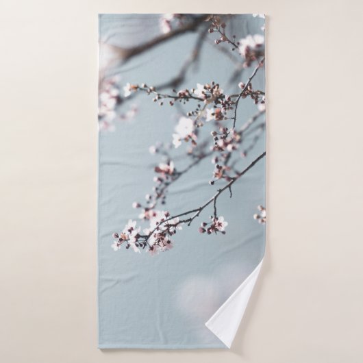 CHERRY ROSE BLOSSOM EN FERMETURE PHOTOGRAPHIE (Serviette de bain)
