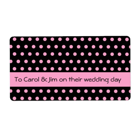 Cherry Roze Stippen! Etiket (Voorkant)